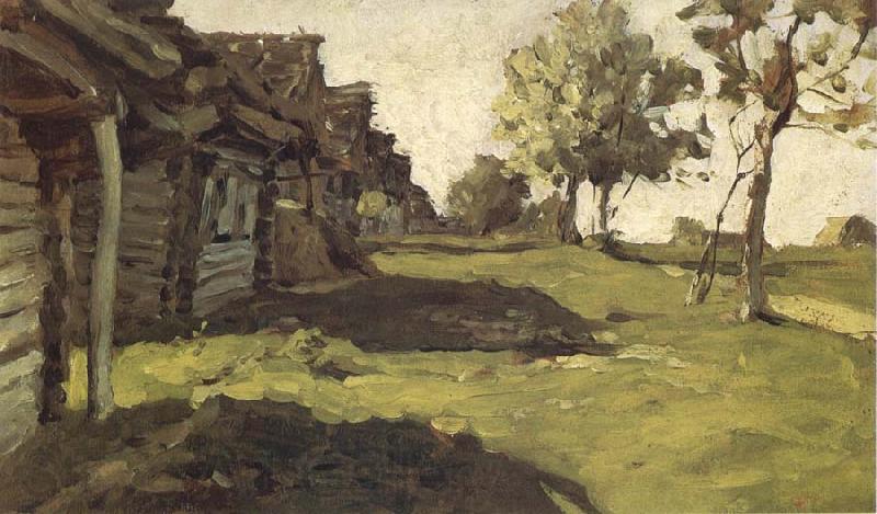 Levitan, Isaak Sunny day in the village France oil painting art